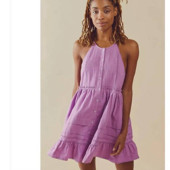 Free People Purple Mini Dress - Picture 1 of 2